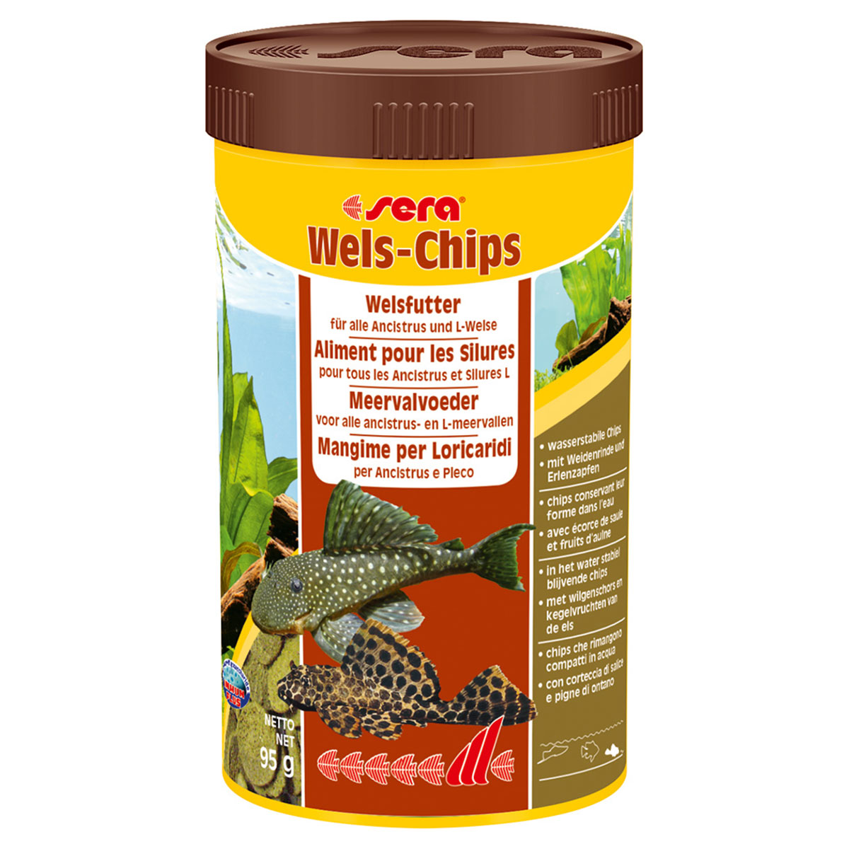 Sera Wels-Chips Fischfutter 250ml