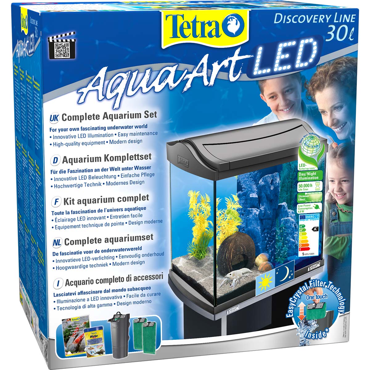 Tetra AquaArt LED Aquarium Komplettset Anthrazit 30