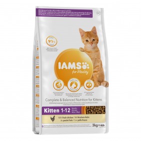 IAMS for Vitality Kitten mit frischem Huhn
