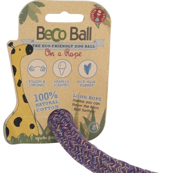 Beco Pets Hundeball Beco Ball mit Seil Blau