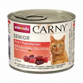 Animonda Katzen-Nassfutter Carny Senior Rind und Putenherzen