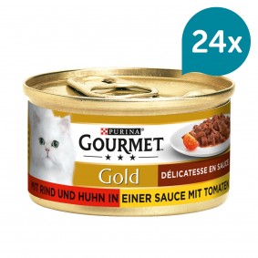 Gourmet Gold Délicatesse en Sauce Rind &amp; Huhn