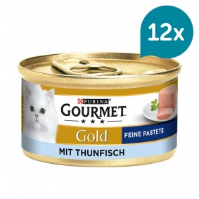 GOURMET Gold Feine Pastete Katzennassfutter mit Thunfisch