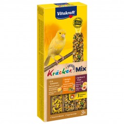 Vitakraft Kräcker Trio mit Ei, Frucht und Honig für Kanarienvögel