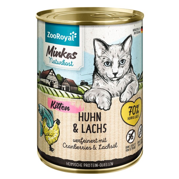 Minkas Naturkost Kitten Huhn & Lachs